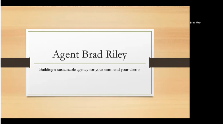 Building (or Rebooting) Your Insurance Agency to be More Profitable, Self-Sufficient and Sustainable with Brad Riley